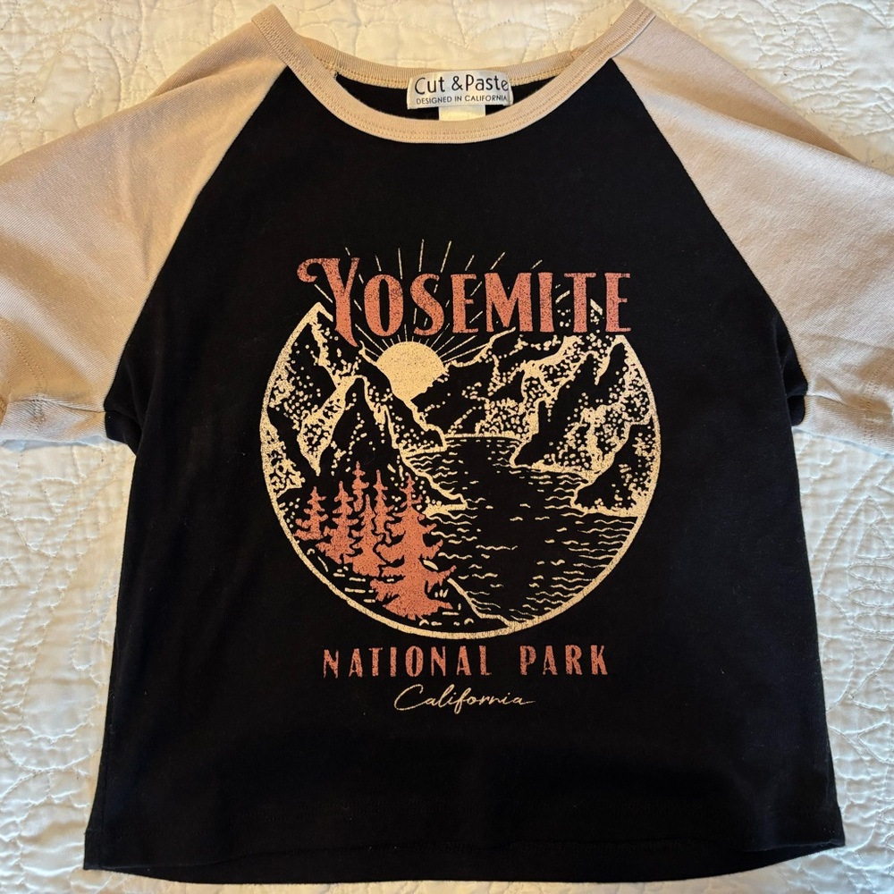 Yosemite Cut & Paste baby tee